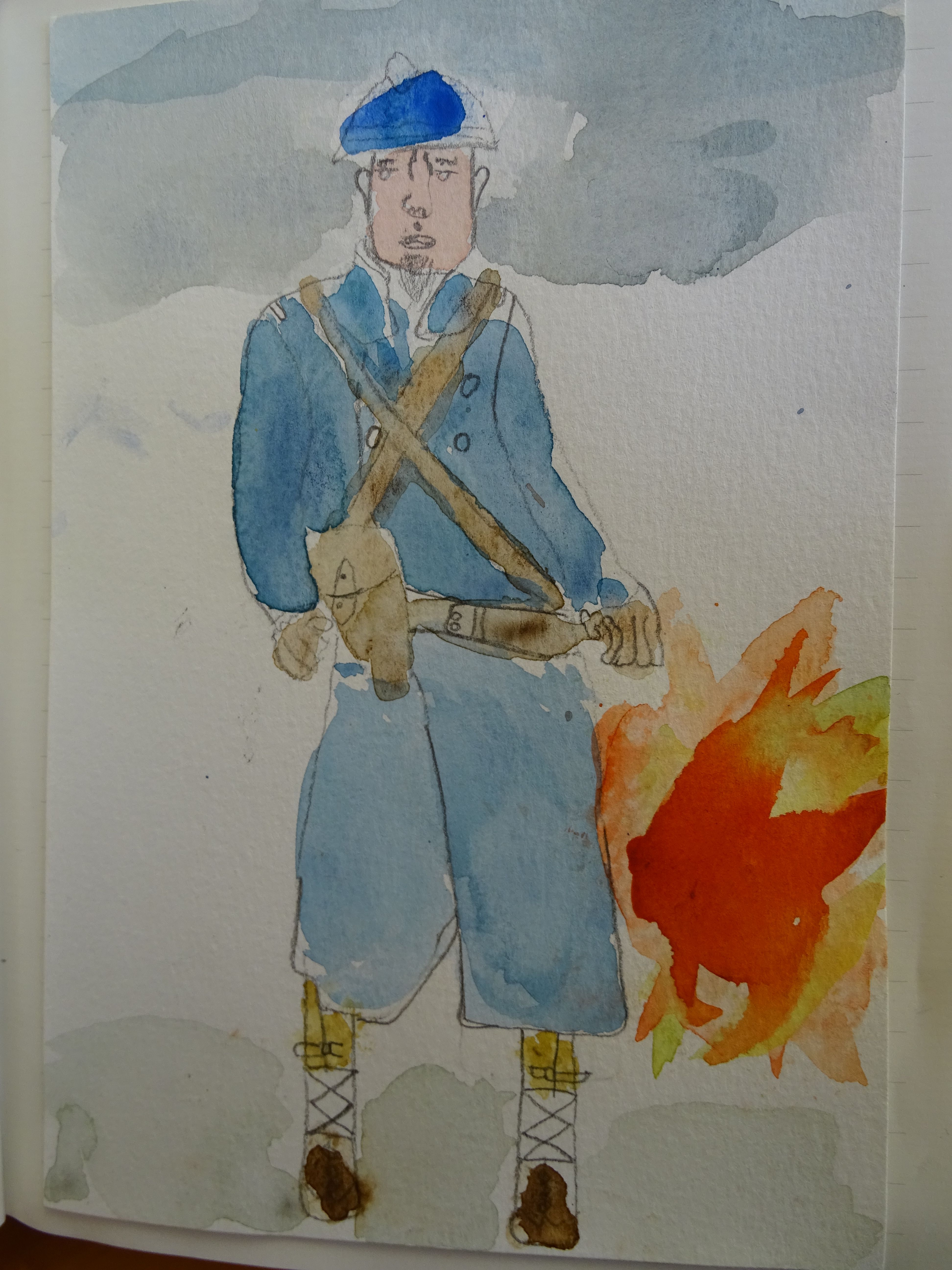 Extrait du carnet lauréat national de la mention artistique de la 9ème édition (2014-2015) de l’école d’Ecouché (61)